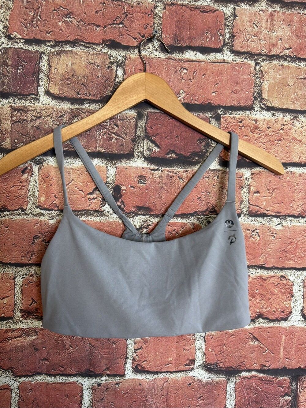 Lululemon Peloton Size 10 Sports Bra Racer Back Gray